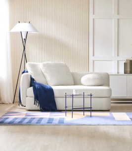 Sofa Trắng Boucle Tối Giản – Điểm Nhấn Sang Trọng Cho Phòng Khách Hiện Đại