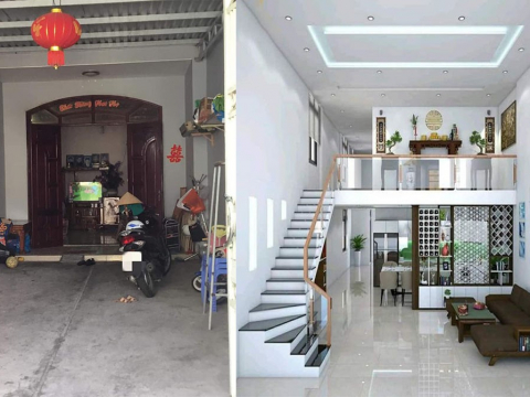 Trước & Sau khi cải tạo nhà gác lửng – Dự án thực tế