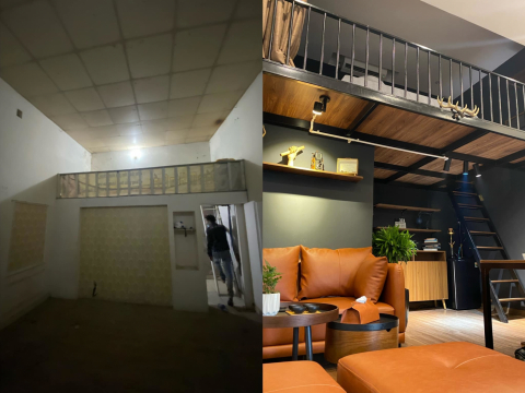 Trước & Sau khi cải tạo nhà gác lửng – Dự án thực tế