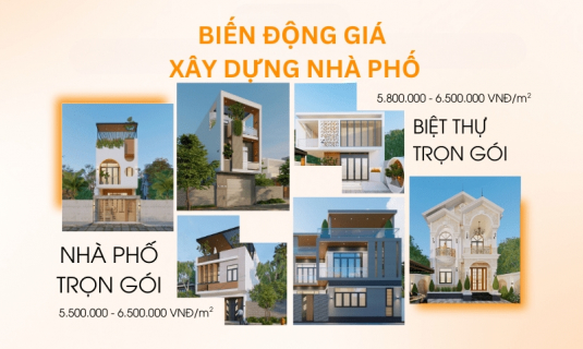 Biến động giá xây dựng nhà phố hiện nay